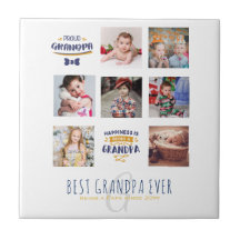 GRANDPA PHOTO COLLAGE CADEAU Fier Papa Pops Gramps