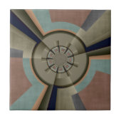 Carreau Graphique d'art fractal de l'harmonie des couleurs (Devant)