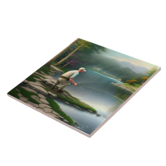 Carreau Graphique de pêche (Côté)