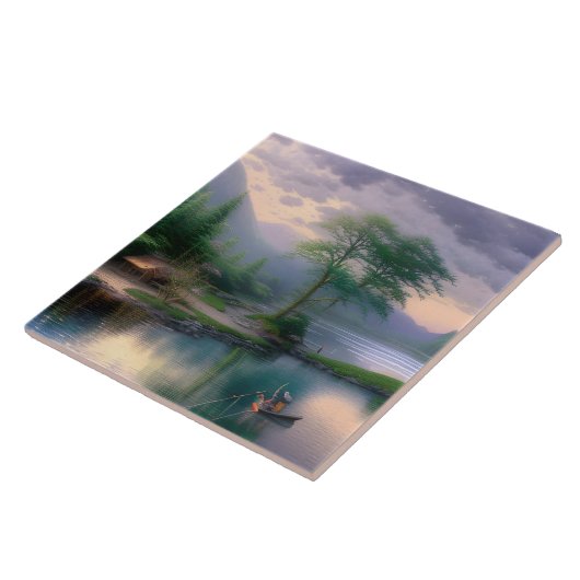 Carreau Graphique de pêche (Côté)