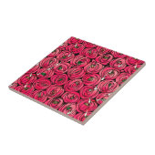 Carreau Graphique rose Art Nouveau Rennie Macintosh (Côté)