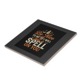 Carreau Graphisme de sort de sorcière d'Halloween_1 (Côté)