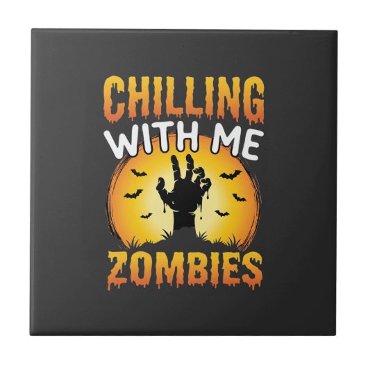 Carreau Graphisme de zombies qui me font frissonner pour H (Devant)