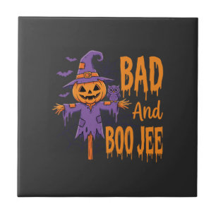 Carreau Graphisme Épouvantail Halloween Bad And Boo Jee