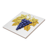 Carreau Grappe de raisins de style découpe papier avec élé (Côté)
