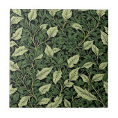 Carreau Grappe de vignes dans les nuances de vert (Devant)