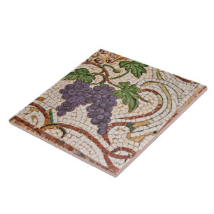 Carreau Grappes de style mosaïque romaine Carrelage cérami