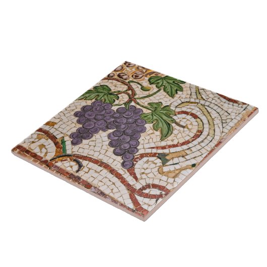 Carreau Grappes de style mosaïque romaine Carrelage cérami (Côté)