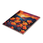 Carreau Gras Californie Populaire avec coucher de soleil (Côté)