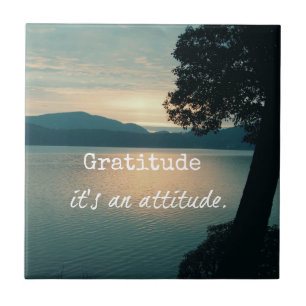 Carreau Gratitude : C'est une citation d'attitude