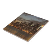 Carreau Gratte-ciel de Manhattan la nuit (Côté)