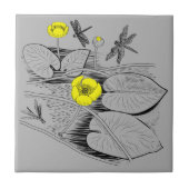 Carreau Gravure de nénuphars (Devant)