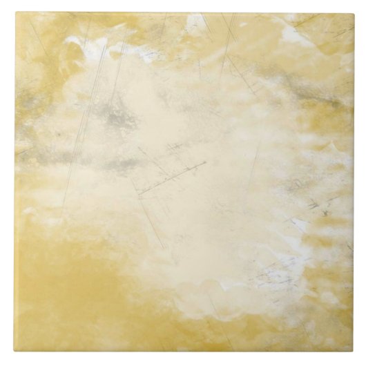Carreau Gray and Gold Marble Look Art Tile (Devant)