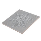 Carreau Gray Modern Art Snowflake Decorative Tile (Côté)