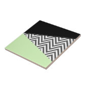 Carreau Gray Zigzag, Gray Chevron, Zigzag Pattern, Mint (Côté)