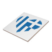Carreau Grèce Drapeau Coeur désorganisé Design Carrelage e (Côté)