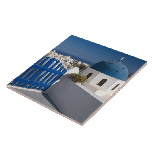 Carreau Grèce et île grecque de Santorin depuis (Côté)