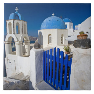 Carreau Grèce et île grecque de Santorin ville d'Oia 3
