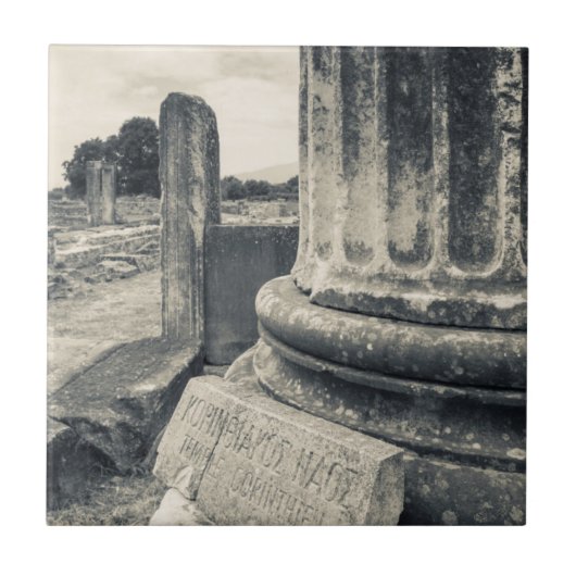 Carreau Grèce, ruines d'une ville antique (Devant)
