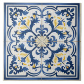 Carreau Grèce traditionnelle Art Bleu traditionnel 2 (Devant)