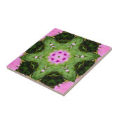 CARREAU GREEN AND PINK ABSTRACT DRAWING. SAMER BRASIL. 4 (Côté)