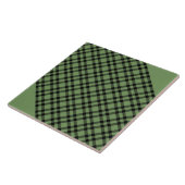 Carreau Green Black Plaid Pattern (Côté)