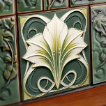 Carreau Green Calla Lily Backsplash Repro Art Nouveau<br><div class="desc">Bienvenue à CreaTile ! Vous trouverez ici des motifs de tuiles artisanales que j'ai personnellement façonné et vintage céramique et carreaux d'argile de porcelaine, qu'ils soient colorés ou naturels. J'aime concevoir des produits en céramique et en carrelage, dans l'espoir de vous donner un moyen de transformer votre maison en quelque...</div>