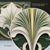 Carreau Green Calla Lily Backsplash Repro Art Nouveau