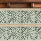 Carreau Green Calla Lily Backsplash Repro Art Nouveau