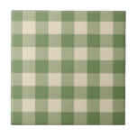 Carreau Green Cottagecore En vichy Vérifier Plaid<br><div class="desc">Pique-nique printanière moderne,  avec en vichy motif tartan plaid aux couleurs vert et ivoire.</div>