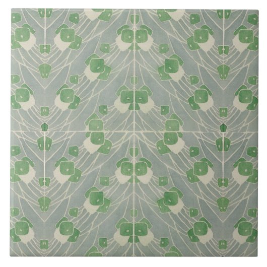 Carreau Green Geometry 1915 Hannah Borger Overbeck (Devant)