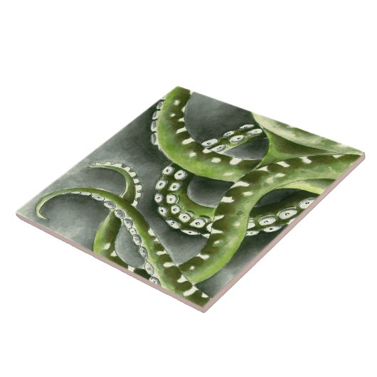 Carreau Green Grey Tentacles (Côté)