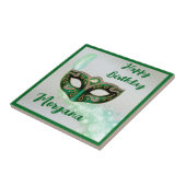 Carreau Green Happy Birthday Masquerade Party | Céramique (Côté)