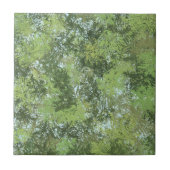 Carreau Green Leaf Trees With Blue Sky Peaking Through Art (Devant)