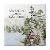 Carreau Green Pine Forest Family Lake House Cabine (Devant)