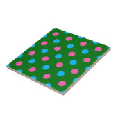 Carreau Green Pink Blue Polka Dot Pattern (Côté)