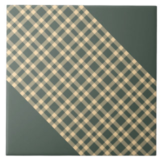 Carreau Green Yellow Plaid Pattern