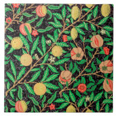 Carreau Grenade et fleurs sur branches (Devant)