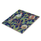 Carreau Grenade et petit oiseau, William Morris (Côté)