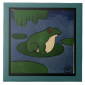 Carreau Grenouille - ancienne, illustration de livre (Devant)