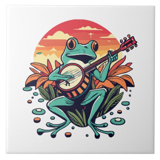 Carreau Grenouille banjo (Devant)