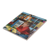 Carreau Grenouille dans la bibliothèque (Côté)