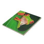 Carreau Grenouille d'arbre observée par rouge (Côté)
