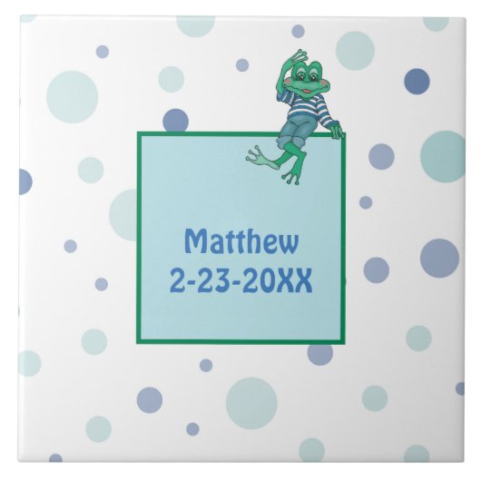 Carreau Grenouille portant des jeans (Devant)