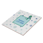 Carreau Grenouille portant des jeans (Côté)