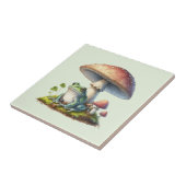 Carreau Grenouille sous un champignon Mignon Nature (Côté)