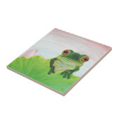 Carreau Grenouille verte Relaxation sur la sécurité du cou (Côté)