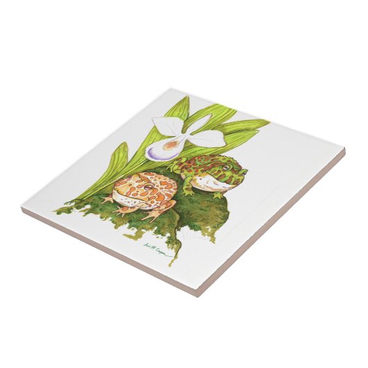 Carreau Grenouilles à cornes (Côté)