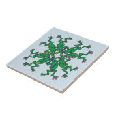 Carreau Grenouilles célestes en nage synchronisée (Côté)