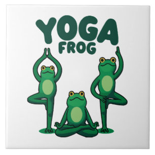 Carreau Grenouilles de yoga